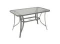 Produktbild: DEGAMO Gartentisch 120x70cm, Metall grau + Glas