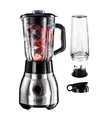 Produktbild: Russell Hobbs Standmixer 2-in-1 [1,5l Glasbehälter Mixer & 0,6l Mini Smoothie Maker -To-Go-Trinkflasche inkl. Deckel] Spülmaschinenfest, Impuls-/Ice-Crush Funktion, Becher BPA frei, Edelstahl 23821-56
