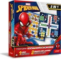 Produktbild: Trefl - Ludo, Leiter und Schlange - Spider-Man - 2in1 Brettspiel für die Familie mit Marvel Superheroes, Doppelseitig, Einfache Regeln