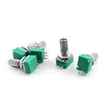 Produktbild: sourcing map a14101100ux0248 5 Stück B50K Typ B 50K Ohm 3-Pin Terminal Single Linear Rotary Taper Potentiometer – Silberton, Blau (1 Stück) de