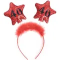 Produktbild: Partydeco Headband with stars 40, red (1 pkt / 1 pc.) (39404888)