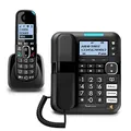 Produktbild: Amplicomms BigTel 1580 Combo DECT Großtasten Telefon, Anrufbeantworter, zusätzliches Mobilteil, Audio-Boost, extra Laute Klingeltöne, Hörgerätekompatibel, Schwarz
