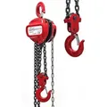 Produktbild: Wiltec - Kettenzug mit 5000kg Traglast, 5 m Kettenlänge und 5 m Hubhöhe, für einfaches Lastenheben, Flaschenzug, Seilzug, Handkran, Handseilwinde
