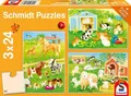 Produktbild: Niedliche Haustiere | Spiel | Deutsch (2024) | Kinderpuzzle Standard 3x24 Teile