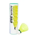 Produktbild: Yonex Mavis 300 Nylon-Federbälle, mittel / schnell, Weiß / Gelb, Röhre mit 6 Bällen, unisex, Green Cap (Yellow)