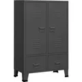 Produktbild: vidaXL Kleiderschrank Industrie-Stil Anthrazit 67x35x107 cm Stahl