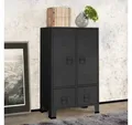 Produktbild: vidaXL Kleiderschrank Kleiderschrank Industrie-Stil Anthrazit 67x35x107 cm Stahl