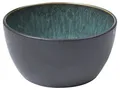 Produktbild: BITZ Schüssel, Schale, Müslischale, Snackschale aus Steingut, 14 cm im Durchmesser, Schwarz/Grün