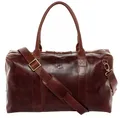 Produktbild: SID & VAIN Reisetasche YALE ZIP Weekender groß Handgepäck echt Leder, Reisetasche Duffle Reisegepäck Sporttasche Herren Damen braun