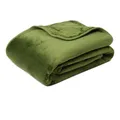 Produktbild: liebling Kuscheldecke Cashmere Feeling 180 x 220 cm, Dunkelgrün, Premium Sofa Decke, Dicke warme Wohndecke, 500 gr. / m²