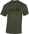 Produktbild: Baddery Jagd T-Shirt - „Jäger Evolution“ - Shirt für Herren & Damen (Army L)