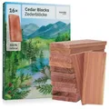 Produktbild: Zedernholz Mottenschutz für Kleiderschrank  16 Zedernholz Duft Blöcke als Kle...