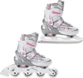 Produktbild: 2in1 Raven Inline Skates Profession White/Pink 38-42 verstellbar