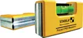 Produktbild: STABILA Mini-Wasserwaage Pocket PRO Magnetic mit Gürtel-Clip, 7 cm, starker Seltenerd-Magnet, 1 Horizontal-Libelle, Germany, Gelb, 15 x 8 x 20 cm