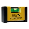 Produktbild: STABILA Wasserwaage Pocket PRO Magnetic 7 cm mit Seltenerd-Magnetsystem und Gürtel-Clip auf SB-Karte