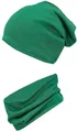 Produktbild: TupTam Beanie Kinder Beanie Mütze Schlauchschal Set aus Jersey und Rippstoff