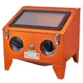 Produktbild: VEVOR Sandstrahlkabine 151L, 40–120 PSI Sandstrahlgerät mit Ständer, robuster Stahl-Sandstrahler mit Strahlpistole und 4 Keramikdüsen für die Entfernung von Farbe, Flecken und Rost