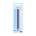 Produktbild: Legami - Gelschreibermine radierbar, Set 3 Stück, Höhe 13 cm, Thermosensible Tinte, Blau, Spitze 0,7 mm