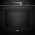 Produktbild: Siemens Einbau-Backofen HN978GQB1 iQ700 | Mikrowelle & Dampf | Pyrolyse | 60x60 cm | schwarz | Bräunungssensor