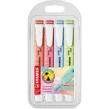 Produktbild: Textmarker - STABILO swing cool Pastel - 4er Pack - Korallrot, Kirschblütenrosa,