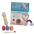 Produktbild: mikiprojekt® Strickliesel nachhaltiges Bastelset, komplettes Set, made in Germany, Strickliesel, Strickstab, 30m Garn, Aufbewahrungsbeutel, Einfädelhilfe, 2 Bastelvorlage, plastikfrei 5 bis 99 Jahre