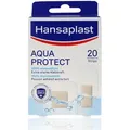 Produktbild: Hansaplast Wundpflaster Hansaplast Aqua Protect 20 Strips (Exzellente Hautverträglichkeit, 20 St., 20 Strips in 2 Größen), Wasserdichte Pflaster zum Baden, Duschen etc.