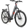 Produktbild: Telefunken City SUV E-Bike | Elektrofahrrad 27,5 Zoll | Mittelmotor | 7-Gang Kettenschaltung | 468 Wh Akku | Pedelec - Grau