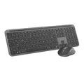 Produktbild: Logitech MK950 Signature Slim kabelloses Tastatur-Maus-Set, schlankes Design, leise tippen, Wechsel zwischen DREI Geräten, Bluetooth, mehrere Betriebssysteme, Windows, Mac, DEU QWERTZ-Layout, Graphit