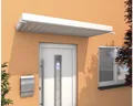 Produktbild: Gutta Rechteckvordach NM 200x90 cm in weiß Kunststoffpaneel-Abdeckung weiß