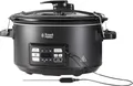 Produktbild: Russell Hobbs Multikocher 3-in-1 [Slow Cooker, Sous Vide, Bräter + Kerntemperatursensor] schwerer 6,5l Keramik-Gartopf für opt. Temperaturverteilung (digitales Display/Timer,Temperaturanzeige)25630-56