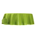 Produktbild: Gartentischdecke Outdoor 140 cm rund Grün wetterfest wasserabweisend rutschfest abwischbar PVC Weichschaum Tischdecke für Garten Balkon Camping