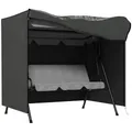 Produktbild: Outsunny Hollywoodschaukel Abdeckung 3 Sitzer, Wasserabweisend Winterfest Schutzhülle für Gartenschaukel, UV-Beständig Abdeckplane, Abdeckhaube, Reißfest 420D Oxford Gewebe, 177x114x152cm Dunkelgrau