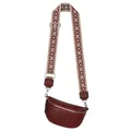 Produktbild: Bauchtasche Umhängetasche Crossbody-Bag Hüfttasche Kunstleder Italy-Design (RED)