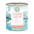 Produktbild: naftie Bio Fjord Lachs Hundefutter Nassfutter Menü, 800g Dose