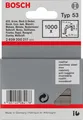 Produktbild: Bosch Feindrahtklammer Typ 53, 11,4 x 0,74 x 14 mm, 1000er-Pack, rostfrei 2609200217