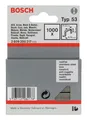 Produktbild: Bosch Zubehör Typ 53 Feindrahtklammer Edelstahl - 0,74 x 14 x 11,4 mm - 1000er-Pack - 2609200217 (1.000 Stück)