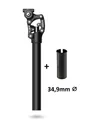 Produktbild: SR Suntour SP25 Parallelogramm Feder-Sattelstütze 31,6mm+34,9mm Adapter 65-95kg