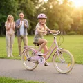 Produktbild: Actionbikes Kinderfahrrad Retrostar 20 Zoll | Kinder Fahrrad - V-Brake Bremsen - Kettenschutz - Fahrradständer - Kinderrad - 6-9 Jahre (Rosa)