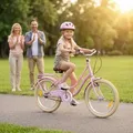 Produktbild: Actionbikes Kinderfahrrad Retrostar 20 Zoll | Kinder Fahrrad - V-Brake Bremsen - Kettenschutz - Fahrradständer - Kinderrad - 6-9 Jahre (Rosa) - Rosa