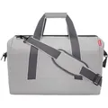 Produktbild: Reisenthel Reisetasche Allrounder L herringbone grey, Grau, Textil, 48x39.5x29 cm, gepolsterter Boden, Innensteckfächer, Tragehenkel, verstellbarer Schultergurt, Schultergurt, Freizeit, Koffer & Taschen, Reisetaschen