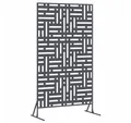 Produktbild: vidaXL Gartenzaun Sichtschutz Anthrazit 100 x 50 x 180 cm Stahl, (1-St)