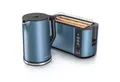 Produktbild: Arendo Frühstücks-Set (2-tlg), Edelstahl Wasserkocher 1,5l, 4-Scheiben Langschlitz Toaster, Blau Matt