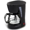 Produktbild: esperanza Kaffeemaschine EKC006, mit Glaskanne, 600ml, 650 Watt, schwarz, bis zu 5 Tassen