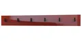 Produktbild: Vladon Garderobenpaneel Linea V1 (Wandgarderobe, mit 6 Kleiderhaken), Bordeaux Hochglanz (110,5 x 14,5 x 3,5 cm)