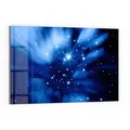 Produktbild: DEQORI Magnettafel 'Ausschnitt Sternenhimmel', Whiteboard Pinnwand beschreibbar blau|schwarz 60 cm x 40 cm