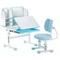 Produktbild: VEVOR Schreibtisch Kinderschreibtisch Arbeitstisch und Stuhl höhenverstellbarer (54-73 cm) belastbarer (100 kg) 0_40° neigbarer Tisch mit Bücherre