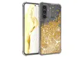 Produktbild: EAZY CASE Handyhülle Liquid Glittery Case für Samsung Galaxy A56 5G 6,7 Zoll, Durchsichtig Back Case Handy Softcase Silikonhülle Glitzer Cover Gold