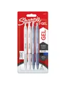 Produktbild: Sharpie S-Gel | Gelschreiber | mittlere Spitze (0,7 mm) | Schäfte in Eisblau und Perlweiß | schwarze und blaue Tinte | 4 Stück