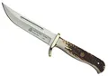 Produktbild: Puma SGB – Trail Guide - Jagd & Outdoormesser - Griffschalen aus echtem Olivenholz - 120mm Klinge aus deutschem Stahl (1.4116, 55-57 HRC) - Messingknebel - Inklusive Lederscheide (Art.Nr.: 6116382V)