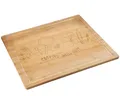 Produktbild: KESPER 58598-13 Schneide- und Abdeckplatte Motiv COOKING WITH LOVE aus Bambus...